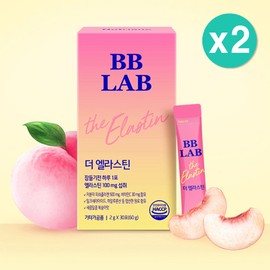 1+1 BB Lab The Elastin Low Molecular Fish Collagen bblab powder peach flavor stick / 1+1 비비랩 더 엘라스틴 저분자 피쉬 콜라겐 bblab 분말 가루 복숭아맛 스틱