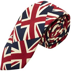 King & Priory Boys Union Jack Tie, Neck Tie, Great Britain Tie