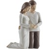 Treasured Moments Husband & Wife Praying Couple Kneeling Statue Sculpture,
