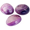 Nupuyai Purple Agate Irregular Tumbled Polished Stone,Pocket Palm Worry Stone