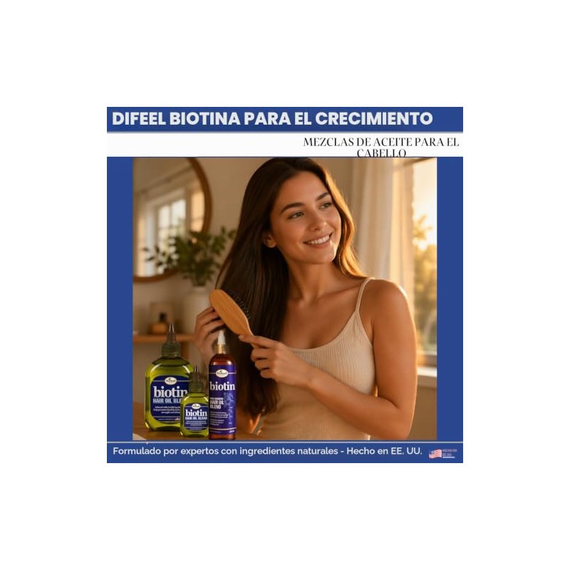 Difeel Biotin - Mezcla de aceite para el cabello, 7.1