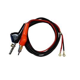 AST Labs Butt Set Line Cord Bed of Nails Straight Alligator Clip to Ring Terminal for TS22, etc. (1.5m / 59")