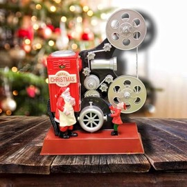 Wizardi Santa with Movie Projector with LED Lights. Christmas Village F07M4-20-Y311