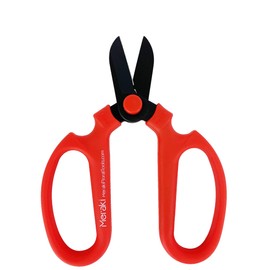 Meraki Flower Scissors / Garden Scissors with Black Carbon Steel Blades 6.7 inch, Color: Amaryllis