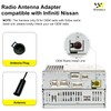 Car Radio Antenna Adapter Compatible with Infiniti/Nissan, Aftermarket Stereo Antenna