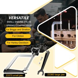 23300 Small Engine Valve Spring Compressor Replacement for Briggs and Stratton, Clinton, Harley-Davidson & Springs 3/4" to 1-1/16" | w/Included 23360 Large Jaw and 23370 Small Jaw