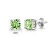 Philip Jones Light Green Stud Earrings Created with Zircondia® Crystals