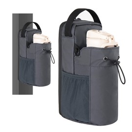 NatldGs Magnetic Gym Bag for Men and Women - Small Magnetic Sling Bag with Water Bottle Holder for Workout, Travel and Sports (Grey)