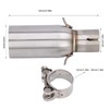 Exhaust Mid Pipe, Motorcycle Centre Tube Metal for Motorcycle Mounting
