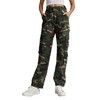 Lepunuo Camo Cargo Pants for Women High Waisted Wide Leg