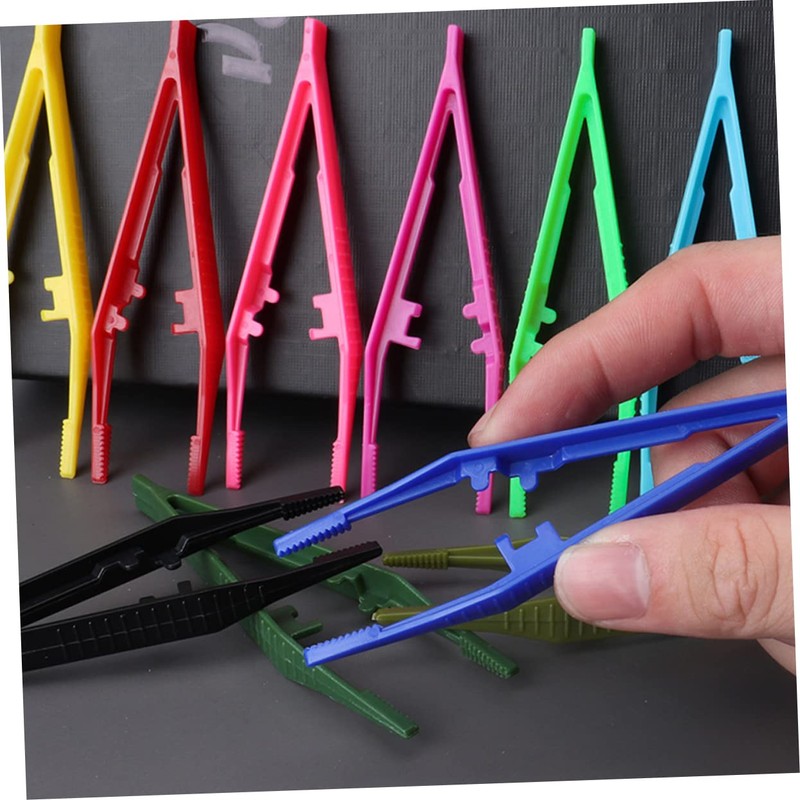 Minkissy 2sets Elegant Eyebrow Tweezers Set for Women Plastic Makeup