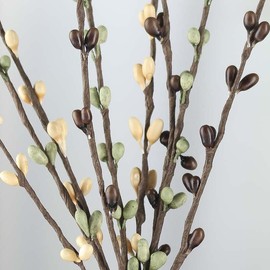 Factory Direct Craft Package of 12 Coffee Bean Pip Berry Sprays | Size: 12" L