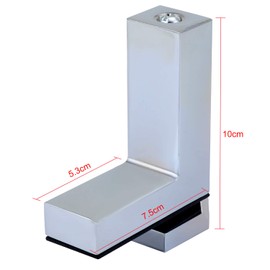 Coolty 4PCS Adjustable Wood/Glass Shelf Bracket, Solid Zinc Alloy Support Wall Bracket for 5-30mm Thickness Shelf