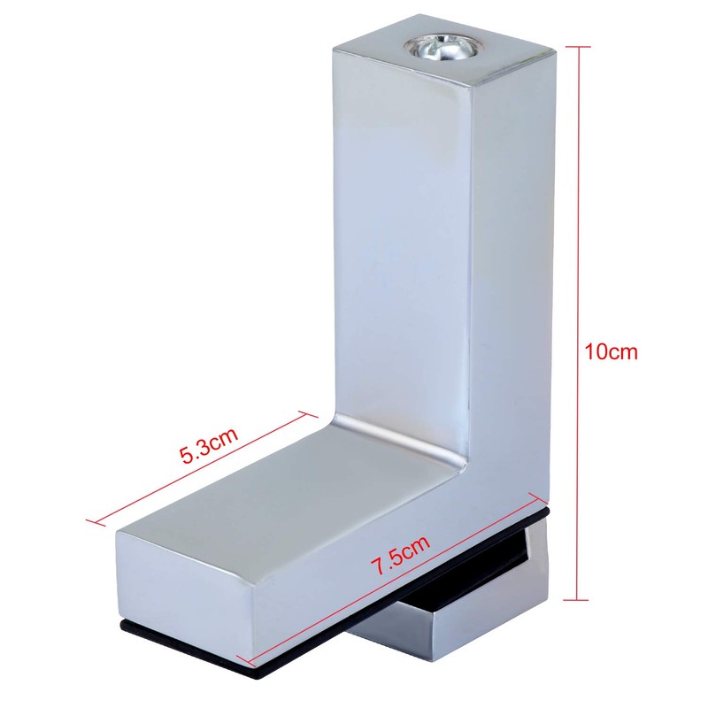 Coolty 4PCS Adjustable Wood/Glass Shelf Bracket, Solid Zinc Alloy Support