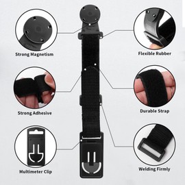 Magnetic Hanging Loop Strap for Fluke Instruments Multimeter Magnet Hanger Kit 1 Straps, 1 Clips and Magnetic Hanger