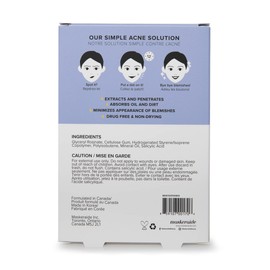 MaskerAide Spotted Nighttime Hydrocolloid Anti-Blemish Pimple Patches for Acne, Extract and Penetrate, 54 Patches, Two sizes, Vegan, Cruelty-free