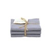 Solwang Wipes Medium Grey Set of 3 Knitted Wipes Cotton Cleaning Cloths