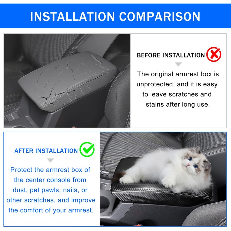 Daeiclru Car Center Console Protector Cover Compatible with Subaru Crosstrek/Impreza