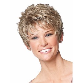 hairuwear Eva Gabor Acclaim Short Layered Petite Size Comfort Cap Wig, Mocha Mist