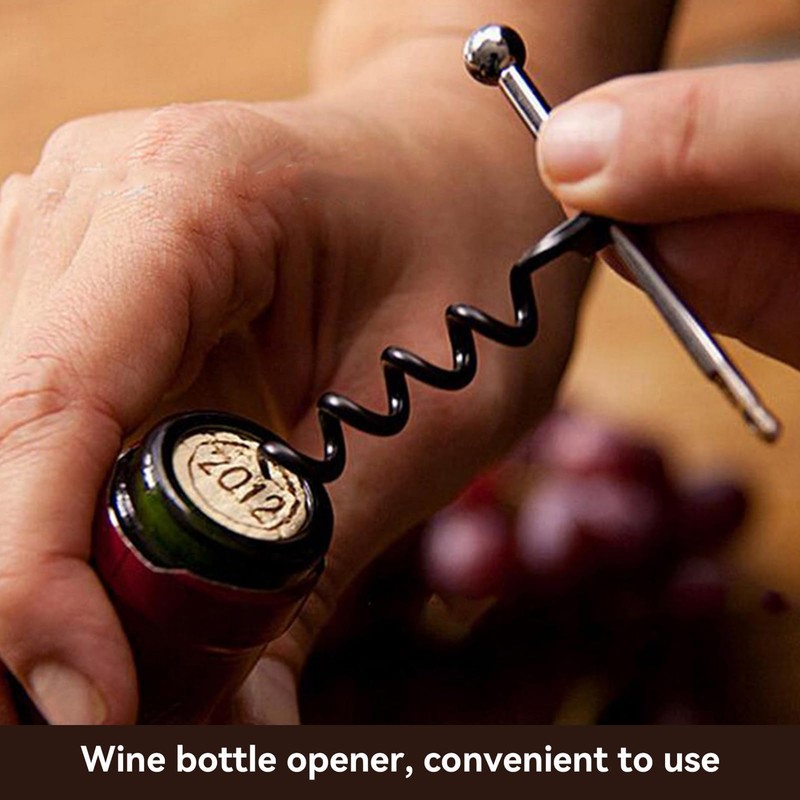 Wine Opener Set, 4PCS Key Ring Corkscrew Corkscrew Wine Opener