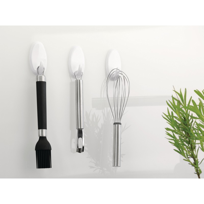 Tesa 58013-00052-01 Oval Hooks: 2 Hooks And 4 Strips, Size