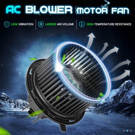 Heater A/C Blower Motor w/Fan Cage for 2002 2003 2004 2005 2006 2007 Jeep Liberty, 2002-2006 Jeep Wrangler TJ, Replaces 5066553AA 700154 615-00680 5139720AA