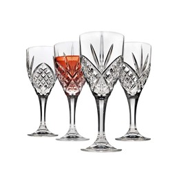 Godinger Wine Glasses Goblets, Shatterproof and Reusable Acrylic - Dublin Collection, Set of 4