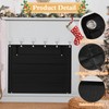 LUCKIPLUS Fireplace Cover, Indoor Fireplace Blanket with Hook & Loop
