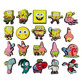 FORDJA Cartoon Shoe Decoration Shoe Pendants, Shoe Charms, Shoe Pins, Unique Shoe Accessories, Suitable for Children and Adults, Plastic, Alexandrite