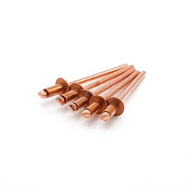 Copper Pop Rivets 4-4 (1/8"Diameter x 1/4" Grip) Steel Mandrel Blind Rivets (1000)