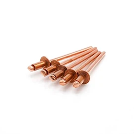 Copper Pop Rivets 4-4 (1/8"Diameter x 1/4" Grip) Steel Mandrel Blind Rivets (1000)