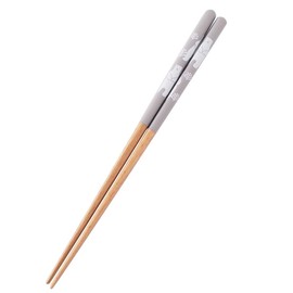 Minoru Pottery Chopsticks 9.1 inches (23.0 cm), White Bear, Gray (Dishwasher Safe)