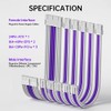 AsiaHorse 16AWG Snowseries Cable con Funda para Fuente de alimentación,
