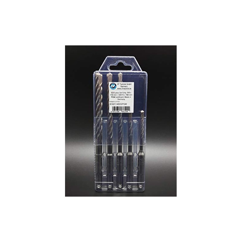 SDS Plus Hammer Drill Bit Set 5 Pieces PGM Certified