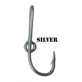 Eagle Claw Silver Hat Hook Fish Hook for Hat Money/Tie Clasp