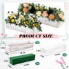 Dandat 2 Set Wood Boxes for Centerpieces 16x4 Inch Rectangle