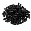 sourcing map 100pcs Rubber End Caps 3mm ID Vinyl Round