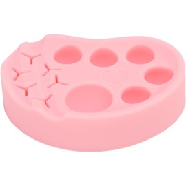 Ladera de látea Lamination de la ceja Paleta de permanencia Perming Recipiente de loción Bandeja de silicona multifunción para pilas de uñas Pigmento microblading Microblading (Pink)
