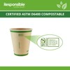 Responsible Products Certified Compostable 10 oz Paper Cups, Cold ＆
