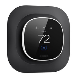 CaseBot Wall Plate for New 2025 ecobee Smart Thermostat Essential Thermostat, Practical and Stylish Trim Plate Bracket Cover Mount Holder, Black