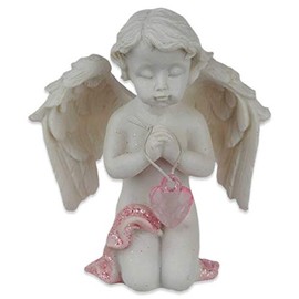 mtb more energy Decorative Angel Guardian Heart - Guardian Angel Figurine Cherubines - Height 8 cm - Decoration Figure Baby Angel