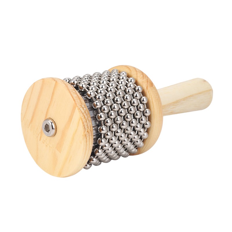 Wooden Hand Shaker Cabasa Percussion Instrument Small Size for Student