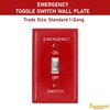 (5 Pack) Emergency Red Light Switch Cover Guard, Toggle Switch