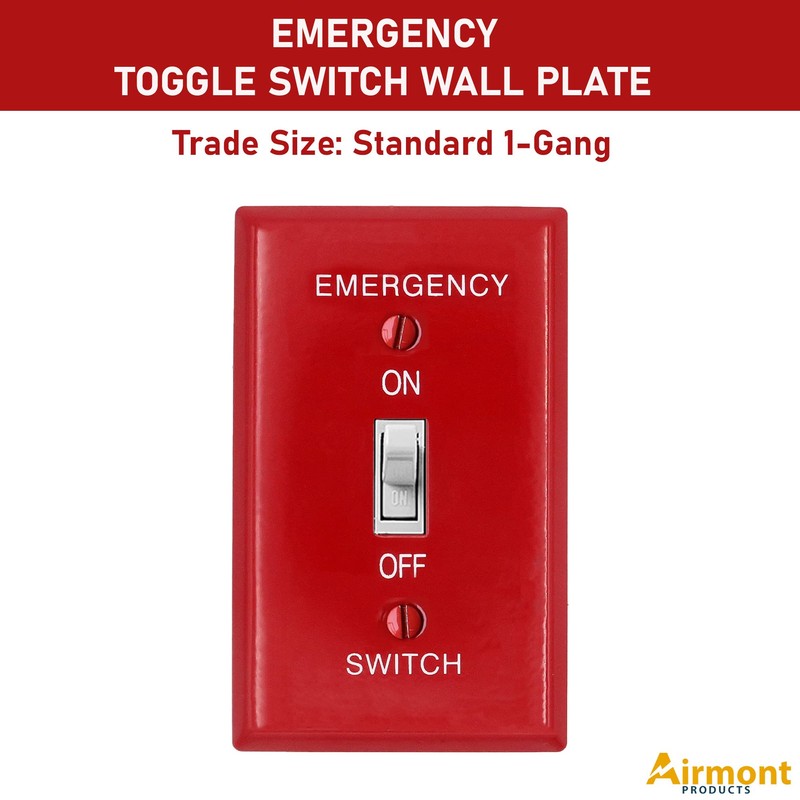 (5 Pack) Emergency Red Light Switch Cover Guard, Toggle Switch