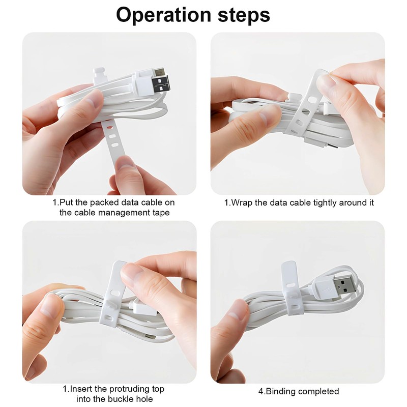 Culinavog Cable Organiser, 2 PCS Cable Storage Box with Adjustable
