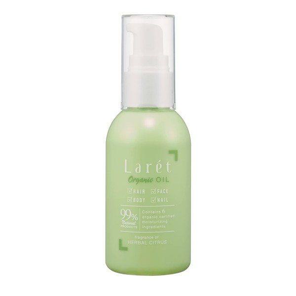 Larét Organic OIL Fluffy, Smooth, Glossy, Cohesive, Herbal Citrus Scent,
