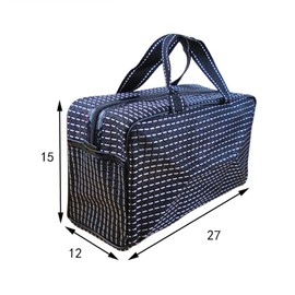 Beavorty 1pc Toiletry Organizer Bath Shower Bag Waterproof Cosmetic Bag Shower Tote Bag Black