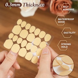 Biutee 240pcs Press on Nail Adhesive Tabs, 12 Sizes of Nail Stickers for Press on, Press on Nails Stickers Waterproof Breathable Press on Nail Sticky Tabs for Nails, Nail Glue Stickers Tabs,10 Sheets