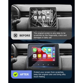 LUWU Pack of 2 Compatible with Renault Clio 5 / Captur 2 / Arkana/Zoe 2020-2024 2025 Navigation Screen Protector 7 Inch Nano Screen Protector 6H Scratch-Resistant Clio mk5 Captur 2 Easy Link GPS