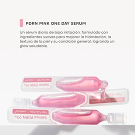 MEDICUBE PDRN Pink One Day Serum, 10 Ampolletas Faciales Monodosis con PDRN de Salmón, Colágeno, Glutatión y Elastina, Hidratación y Luminosidad, 1.5 ml c/u